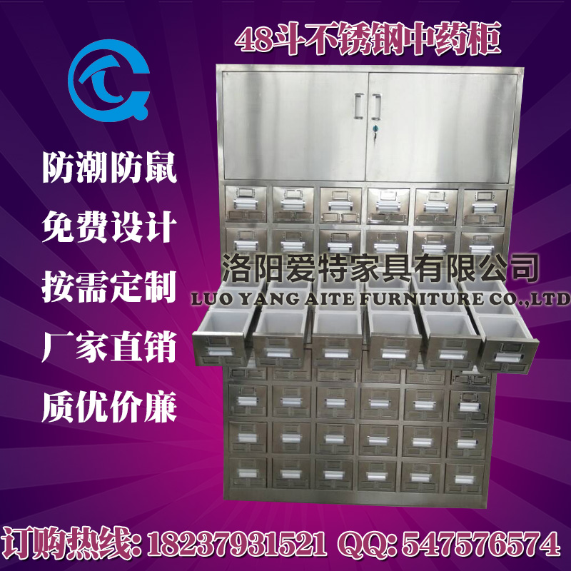 不锈钢中药柜定制 那里有中药柜出售