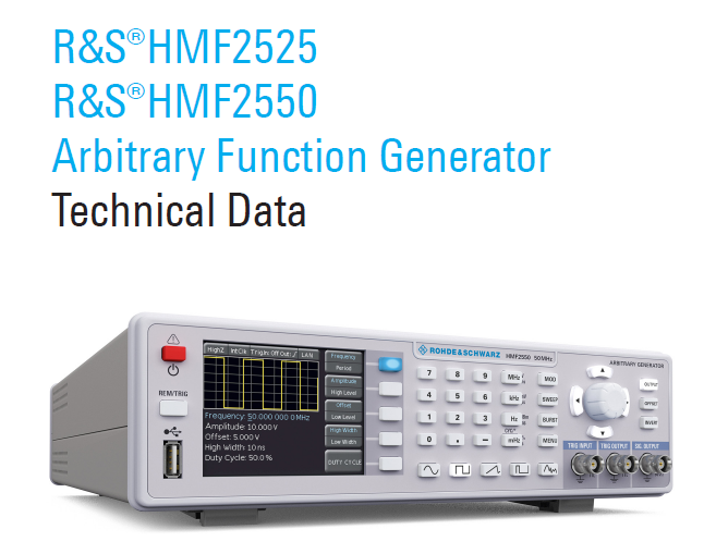 ޵ʩߴR&S HMF2525/R&S HMF2550