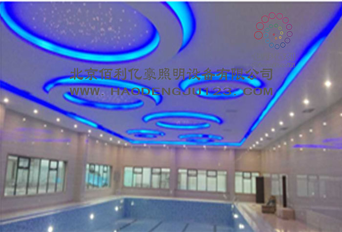 河北兴隆会所泳池光纤星空