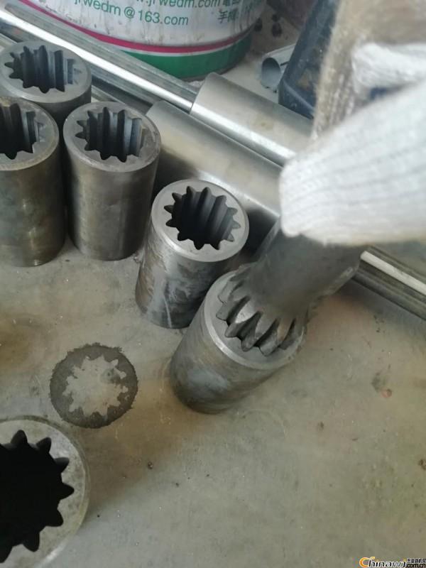 花键轴花键套渐开线矩形非标花键加工