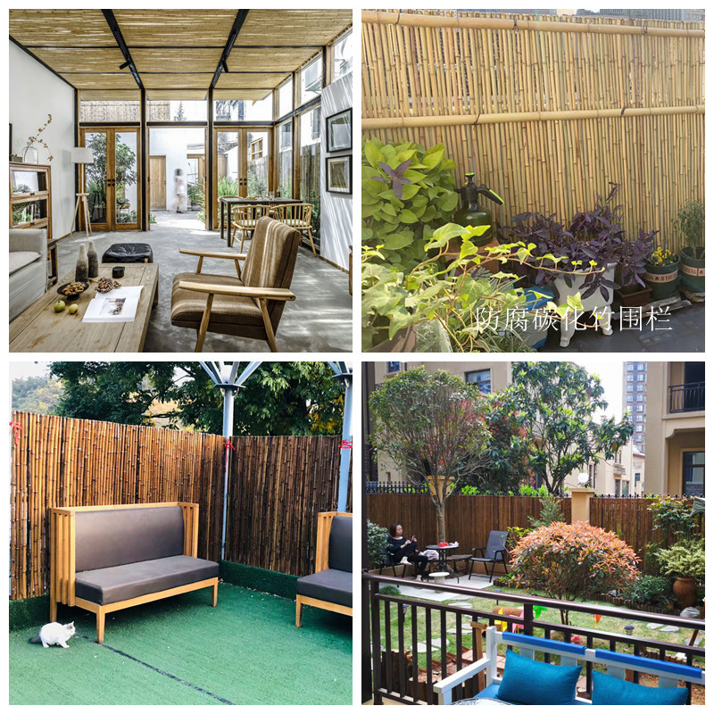 大同南郊竹子围栏 伸缩篱笆左权县竹栅栏竹板条