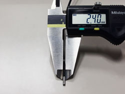 Ultra-thin, 2.4 mm(0.094 in.) diameter 