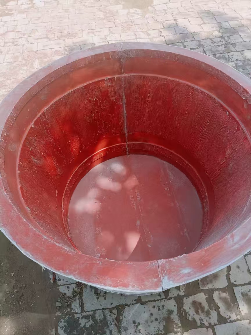 专业生产定做仿树木纹玻璃钢花盆模具厂家