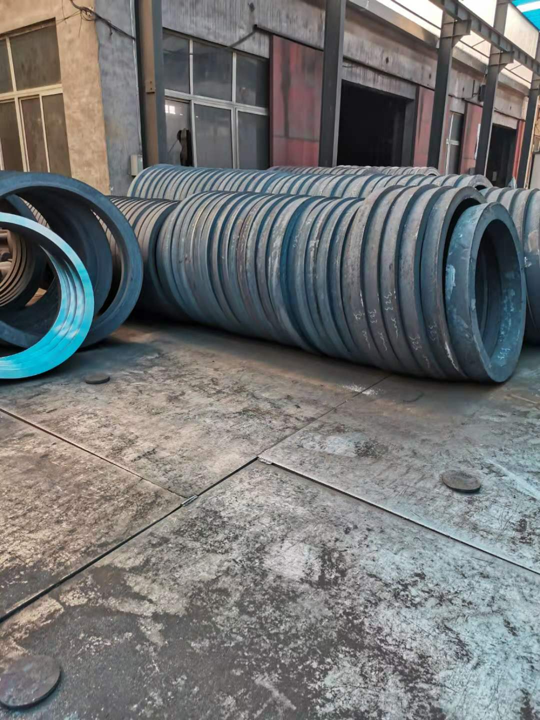 LF+VD钢锭锻造环锻件45#成品交货