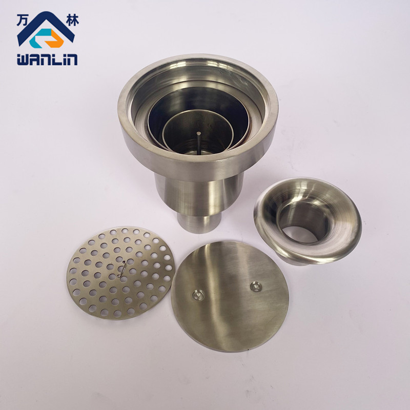 加厚304不锈钢有水封密闭性地漏圆形中石化管专用标准04S301-34
