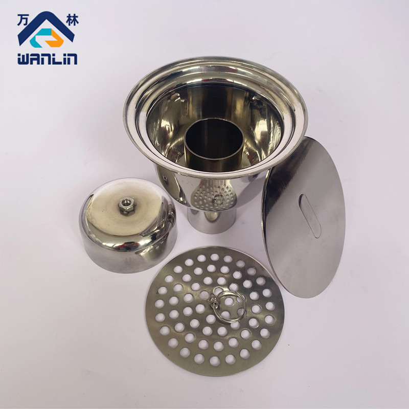 加厚卫生级304不锈钢洁净地漏净化车间药厂专用防臭防溢地漏