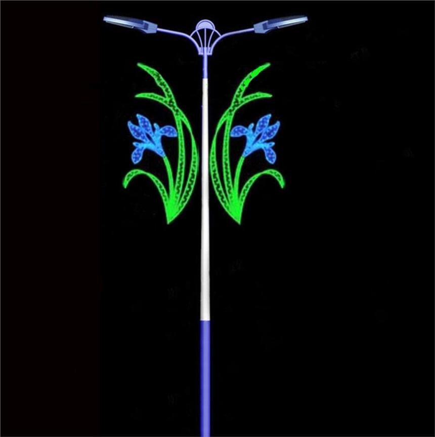 保山发光灯笼厂家电灯杆灯箱太阳能路灯挂件