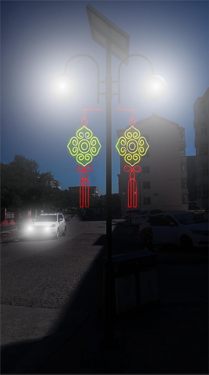 黑河电杆灯箱 路灯灯箱中国梦道路装饰亮化路灯杆