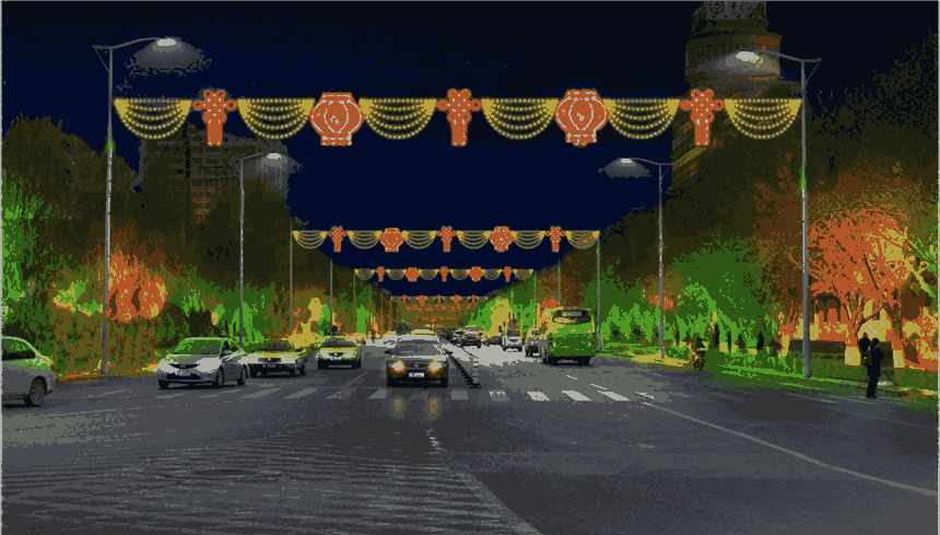 济南led中国梦景观灯道路城市灯杆装饰公园装饰灯户外
