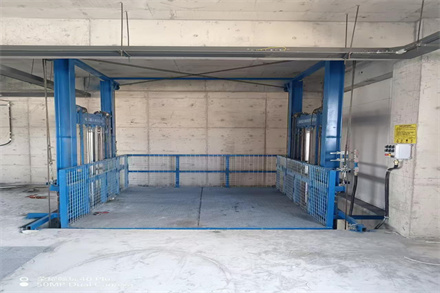 四层11米导轨式升降平台厂家供货