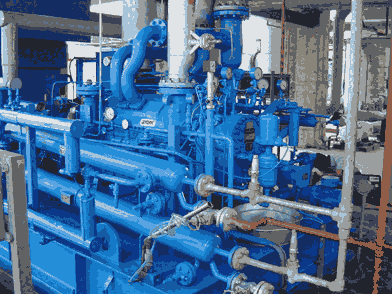 巴音天然气处理站冷冻机更换机械密封