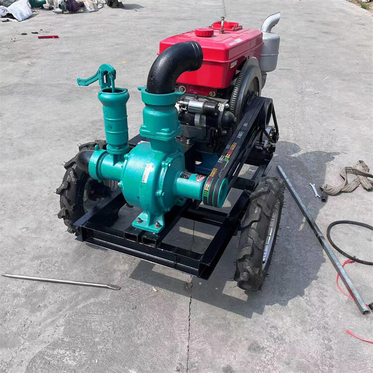 自吸柴油机水泵机组大流量不阻塞排污泵 轻便省力都兰地下车库排水泵输送汽油大功率抽水泵灵活自如
