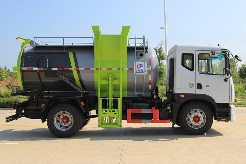 蓝牌餐厨收集车_餐厨垃圾车有哪些型号 _小型餐厨垃圾车转弯半径