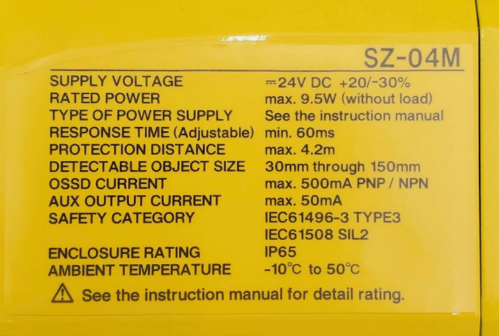 Keyence SZ-04M ȫɨ 24VDC 9.5W IP65