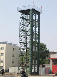 消防训练塔,消防模拟演练铁塔,钢木混合训练塔,攀岩训练铁塔